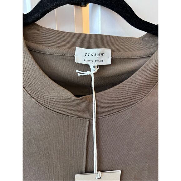 Jigsaw Olive Green Short Sleeve Mini Dress - Picture 3 of 6